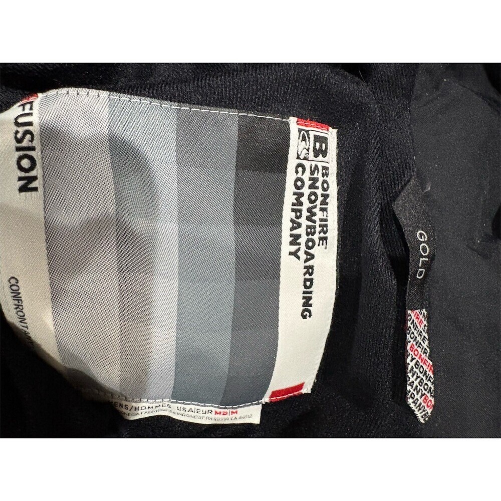 Bonfire Men's Ski Snowboard Jacket Size M Black Hooded Insulated Multi - Picture 8 of 12